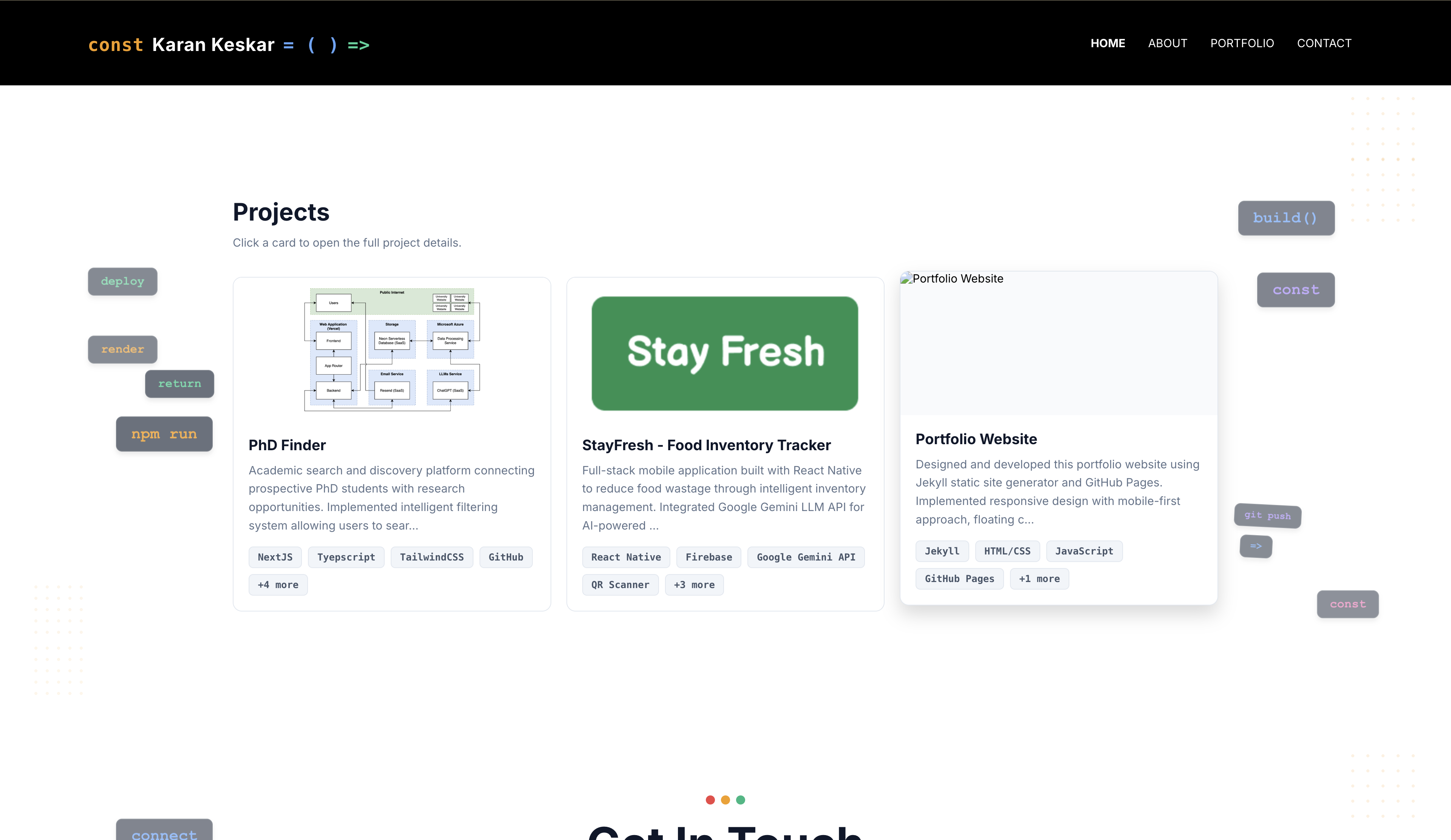 Portfolio Website - portfolio